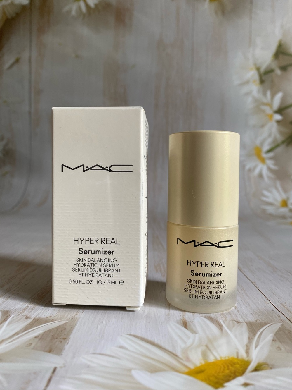 NIB MAC Hyper Real Serumizer Skin Balancing Hydration Serum, .5oz/ 15ml